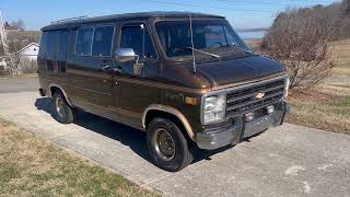 NO RESERVE Auction!! 1982 Chevy G20 Van 'Day Cruiser' Walk around Video