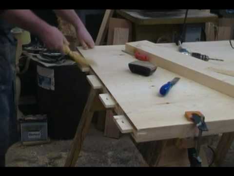 joining breadboard end with mortise and tenon youtube