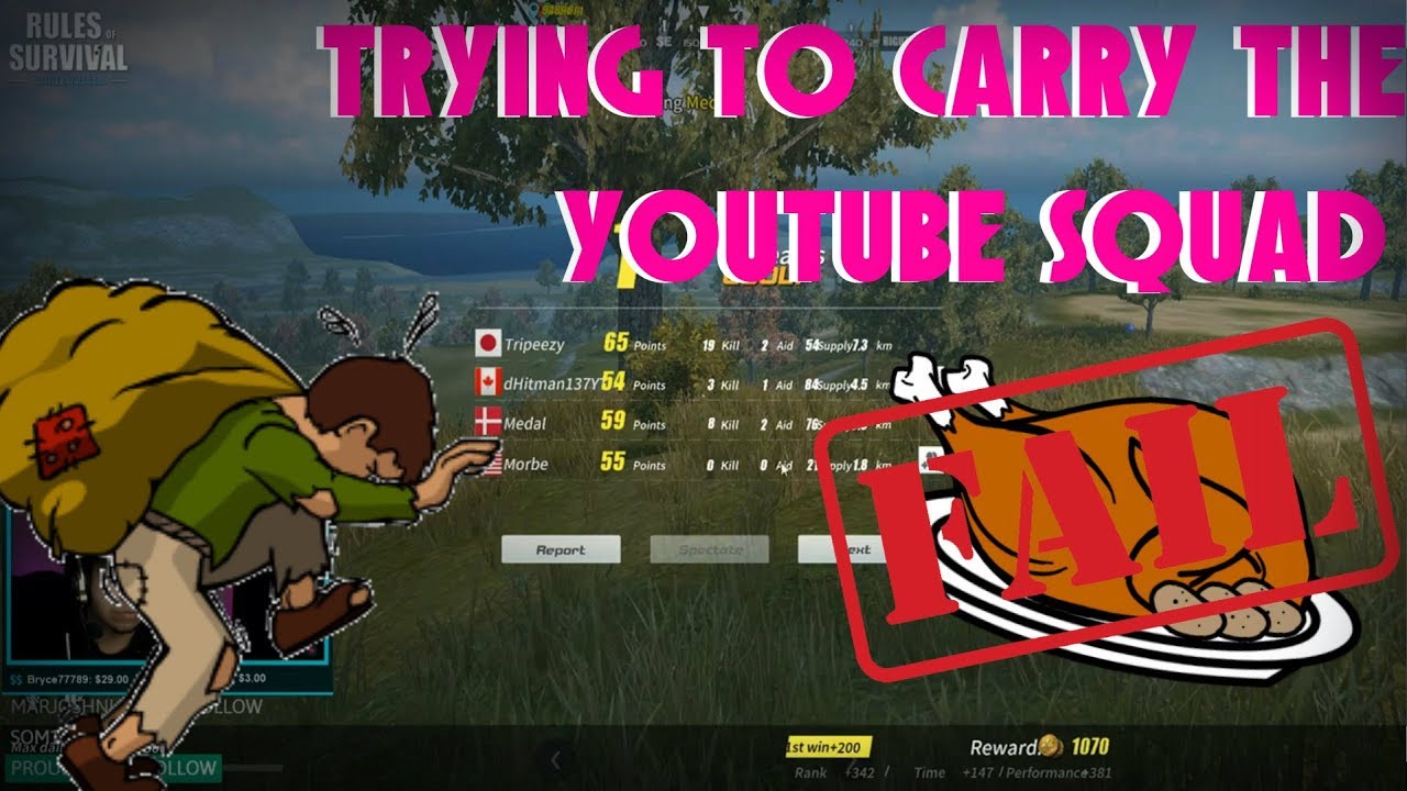Trying to carry the Youtube squad (First Youtube Stream)