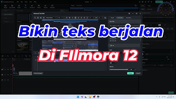 Cara membuat teks berjalan di Filmora 12