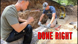 Building a Retaining wall start to finish #1