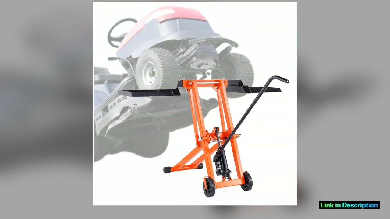 SucceBuy Lawn Mower Lift with HydraulicThreaded jack 500880 Lbs Adjustable Movable Lawn Lifter for