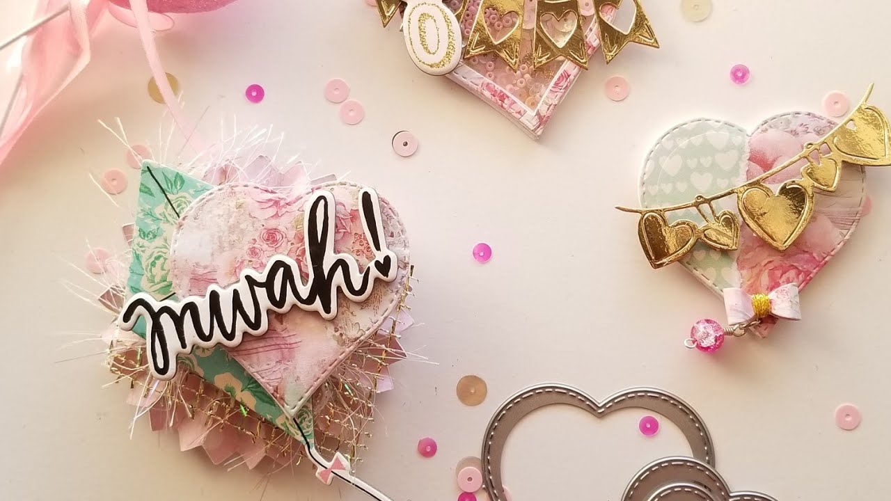 Tutorial - let's make some heart embellishments