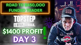 Futures Trading | Day 3 Trading Challenge $1400 Profit