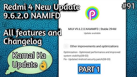 Redmi 4 New Update MIUI 9.6.2.0 NAMMIFD All Features PART 1| Hindi | Technical HIVE