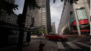 Downtown Chicago Michigan Avenue Mag Mile Hyper Lapse Time Lapse