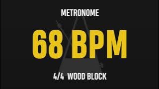 Download lagu 68 BPM 4/4 - Best Metronome (Sound : Wood block)