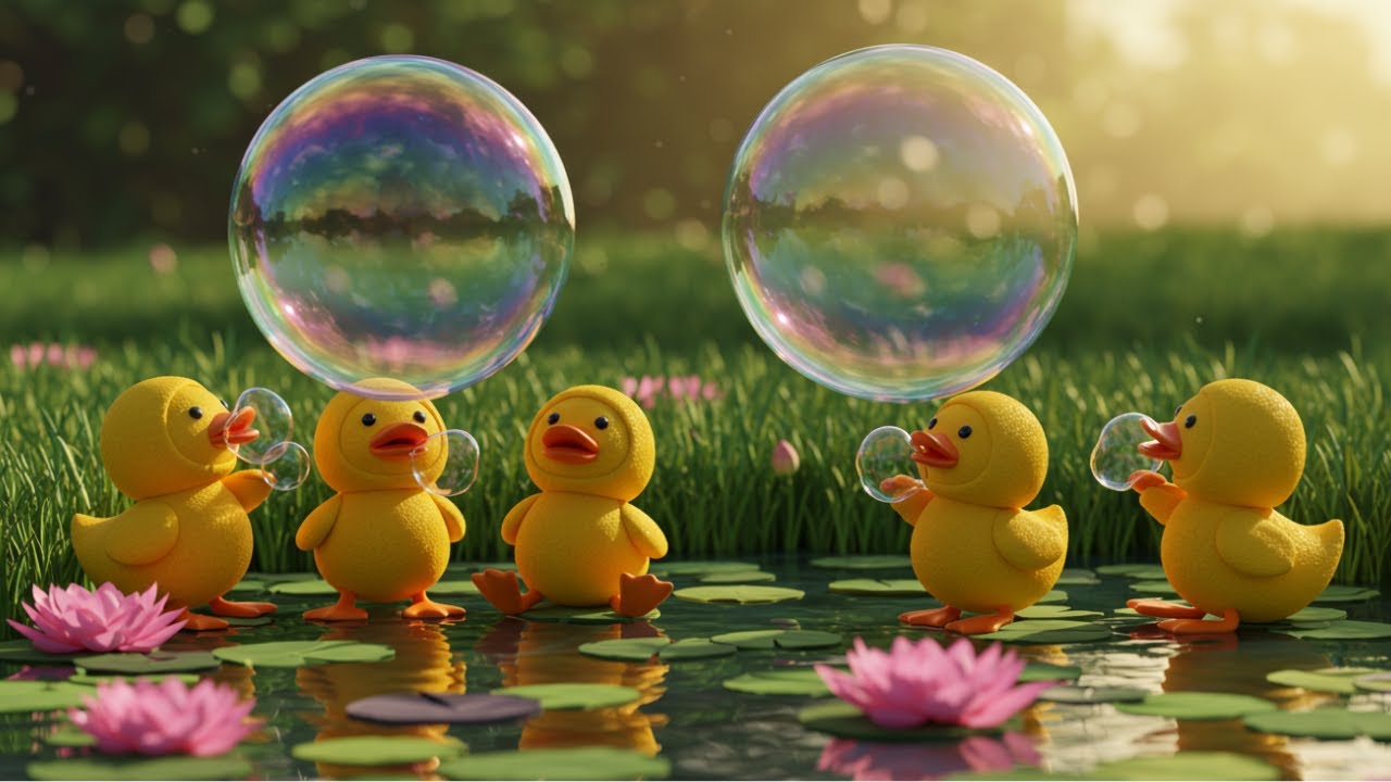 5 Little Ducks Went Swimming One Day | Kids Education Music | for Preschool & Kindergarten