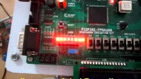 VHDL & FPGA Project : LED Light Pattern Generator with speed and pattern selection switch.mpg