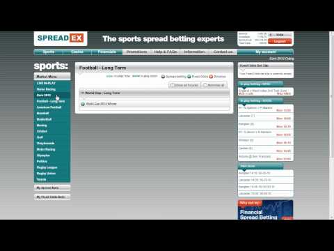 18. How to switch to sports spread betting/casino trading  | Spreadex