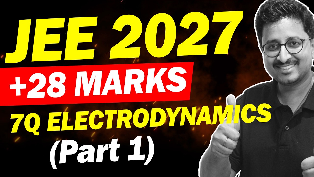 JEE 2026: 7Q Sure Shot in Electrodynamics🔥 (Part 1) | HIGH WEIGHTAGE ...