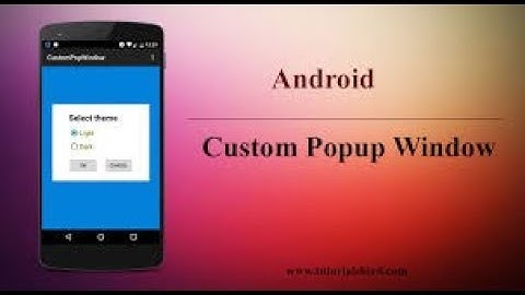 how to do popup window in any android device | by | All think in one channel |