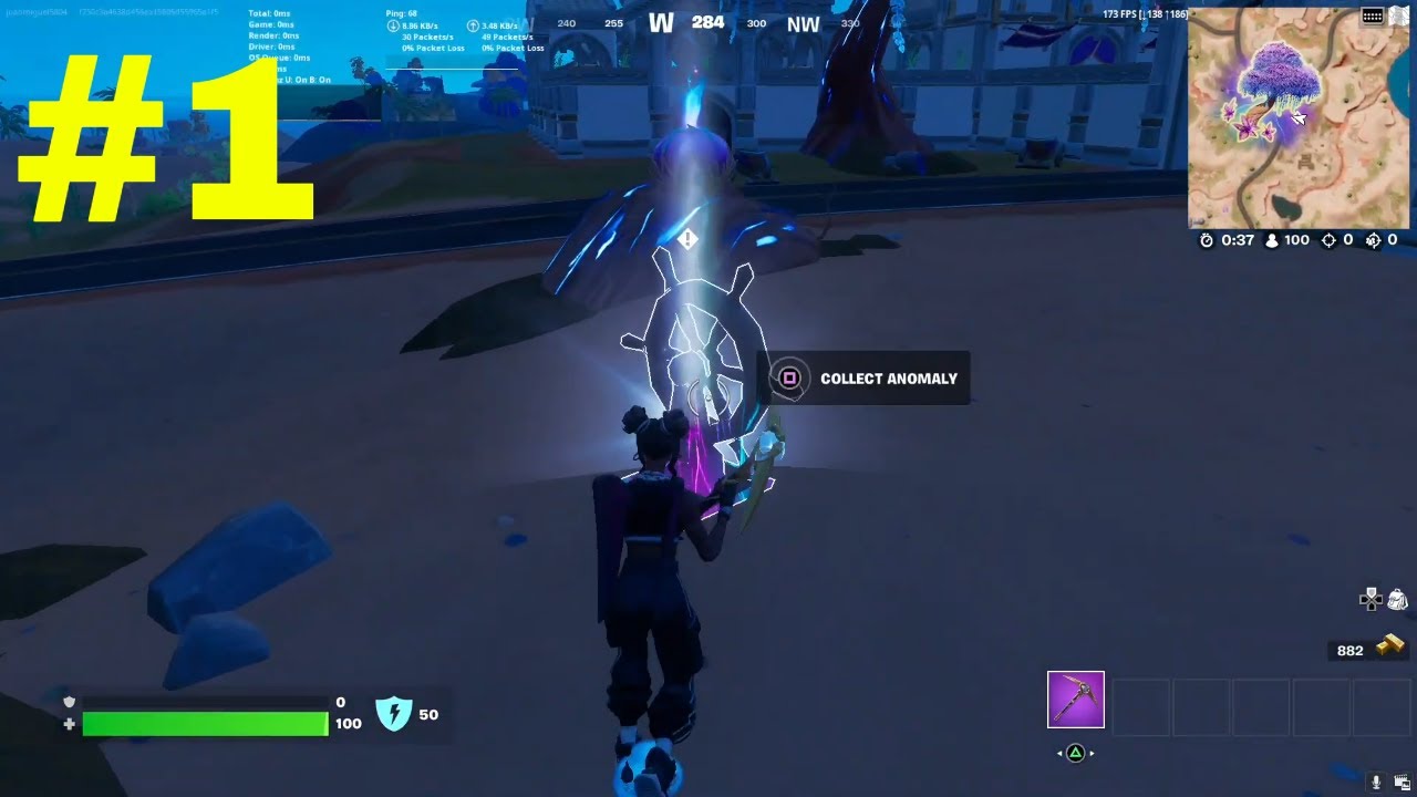 Collect an anomaly from both Logjam Lotus and Butter Bloom - Fortnite Chapter 3 Season 3