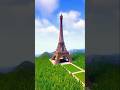 Minecraft Eiffel Tower Build Timelapse 😰 #minecraft #shotsfeed #explore #viral #video  #ytshorts