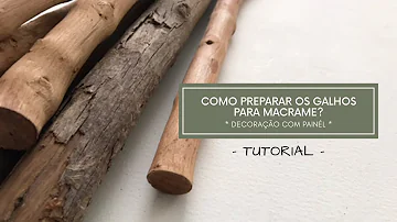 Como tirar casca de galho de árvore?