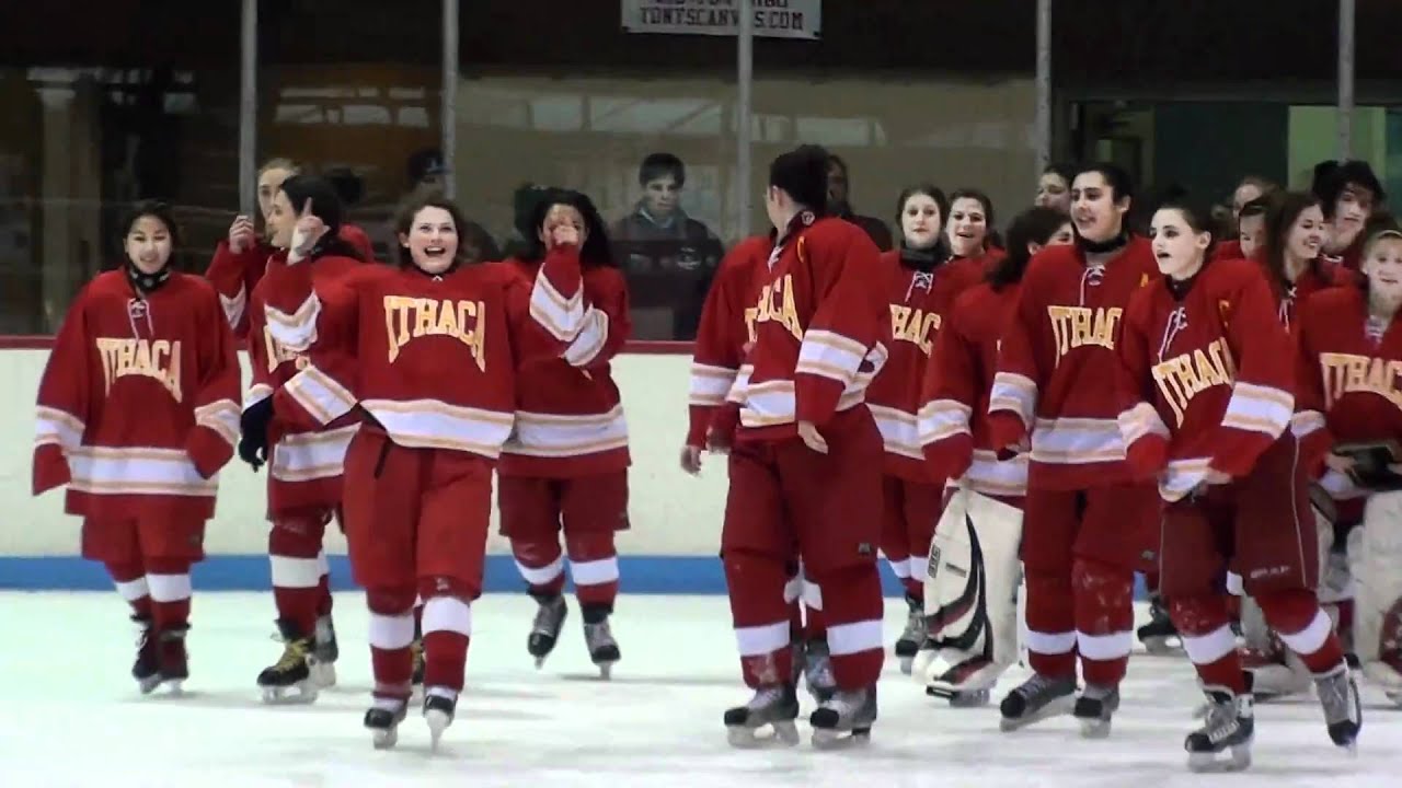 Ithaca Girls Hockey Victory Lap YouTube