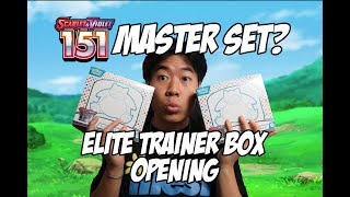 Pokemon 151 Master Set? 4 Elite Trainer Box Opening