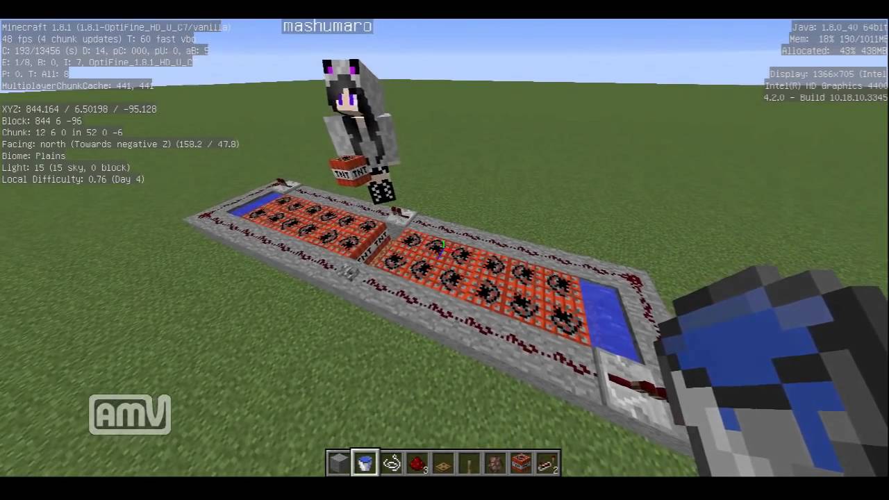 Minecraft 簡単tntロケットの作り方 Youtube