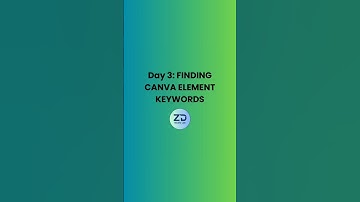 Day 3: "Finding Canva Elements Keywords" #graphicdesign #socialmedia #canvatips #socialmediapost