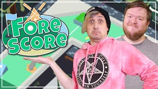 MINI GOLF MEETS ULTIMATE CHICKEN HORSE - Fore Score (4-player gameplay) screenshot 1