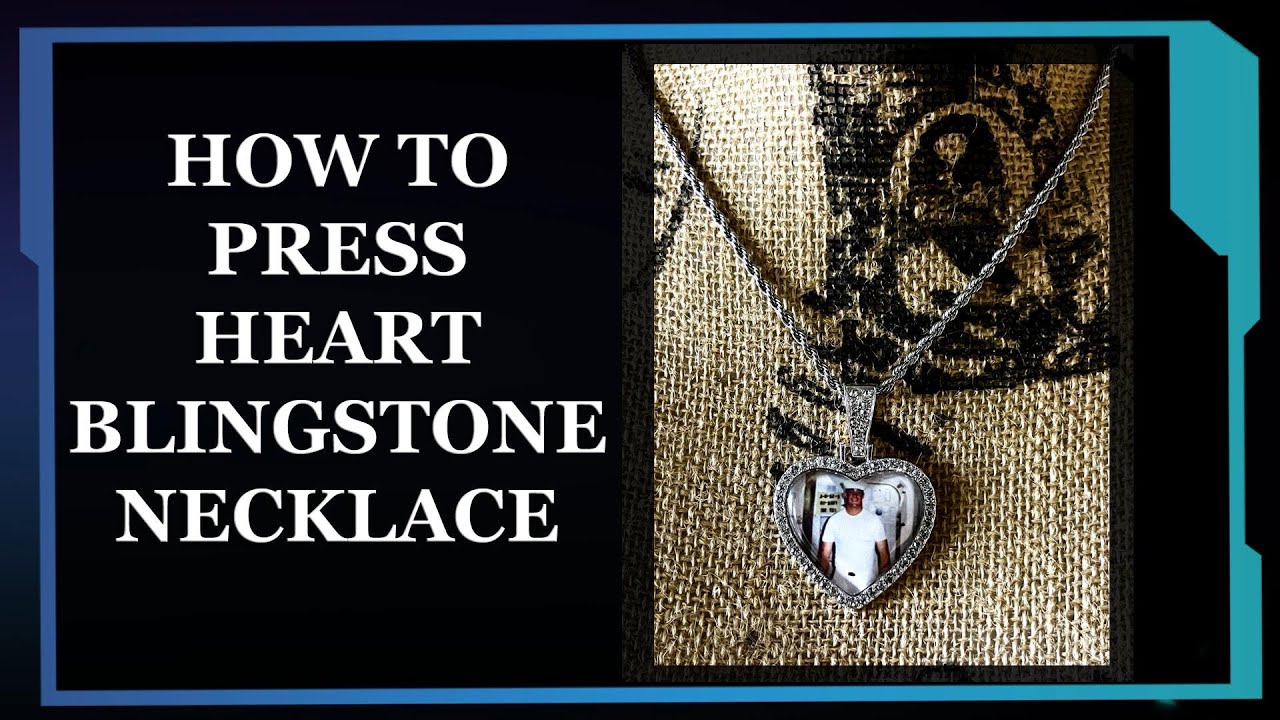 Jewelry Other & Hardware Heart BLINGSTONE Necklace - for Sublimation