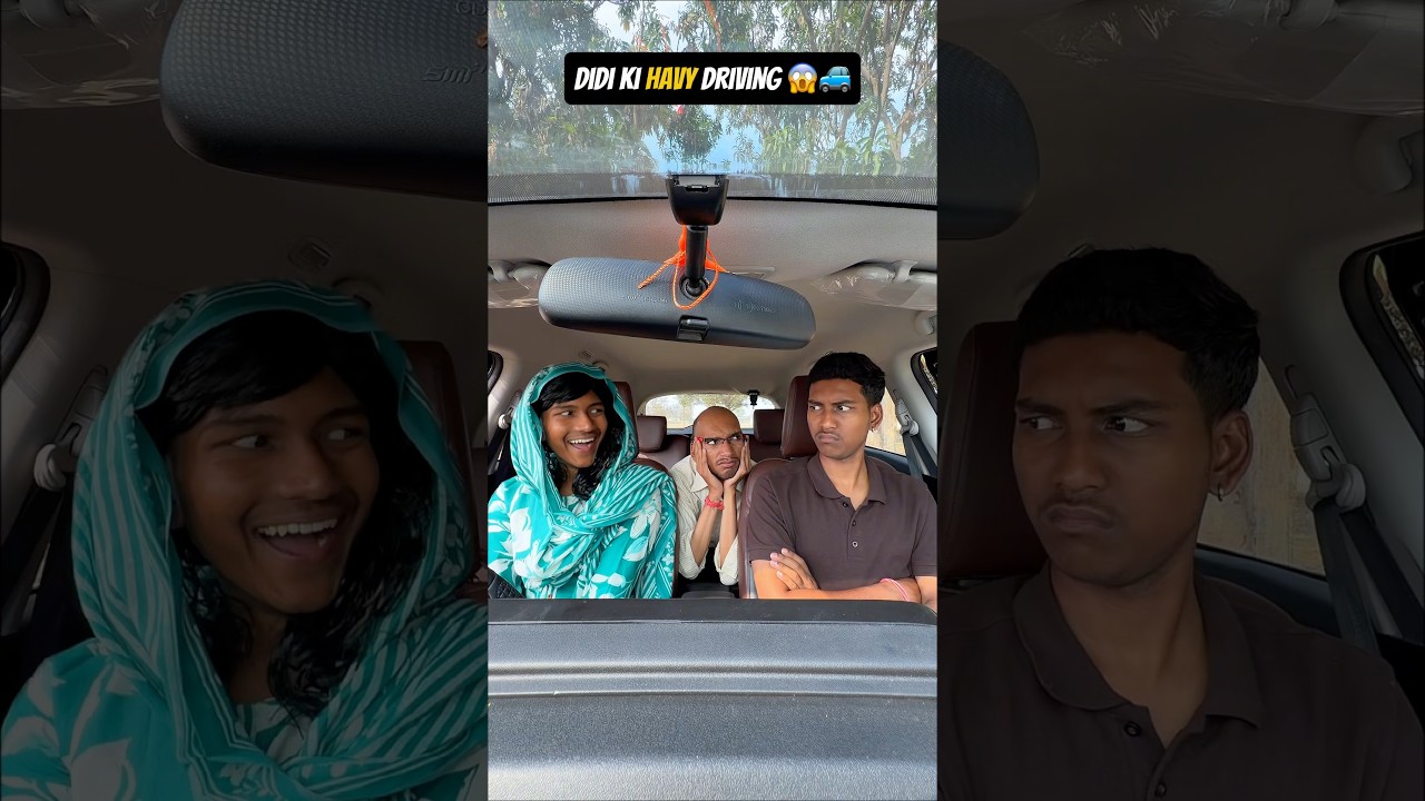Didi Ki Havy Driving 😱🚙 #shorts #comedy #funny #viralshorts