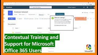 VisualSP for Microsoft Office 365 - Context Sensitive Help Platform