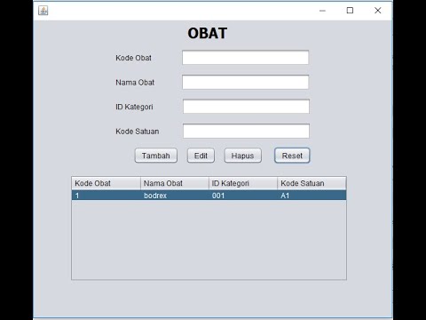 Membuat Aplikasi Crud Java  