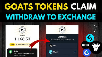 Goats Tokens Claim Withdraw To Exchange || Goats Withdrawal To Bitget Gate Kucoin Exchange