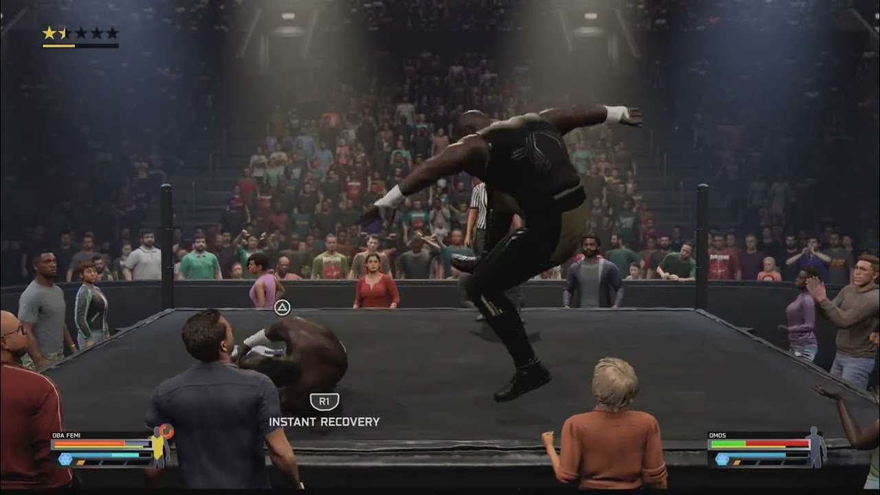 Oba Femi vs. Omas Full Match | WWE 2K25 Street Fight | 4K Ultra Settings #WWE2K25 #ObaFemi #Omas #1m