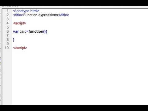 Javascript Function Expressions