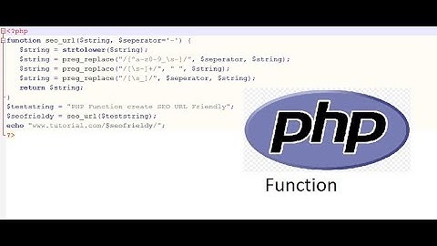 PHP Function create SEO URL Friendly