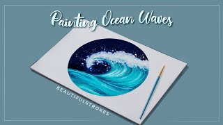 Ocean Waves Painting | How to Paint Ocean Waves 