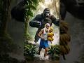 || Man vs Giant Gorilla || A Wild Escape|| 🦍🦍 #ai #viral