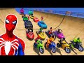 SPIDER-MAN 2, FIVE NIGHTS AT FREDDY&#39;S THE AMAZING DIGITAL CIRCUS Join in Mega Ramp Challenge - GTA 5