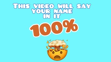 This Video Will Say Your Name In It (100% True!) | Goose Paper