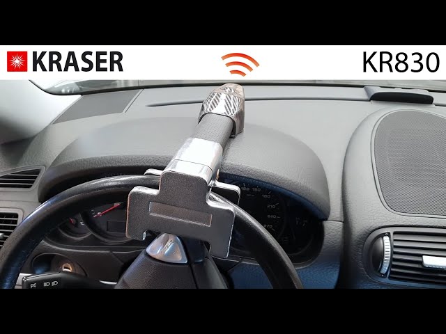 KRASER KR830 Lenkradschloss Alarm Auto Lenkradkralle Verschluss Lenkrad  Sicherheit LKW Wohnwagen 