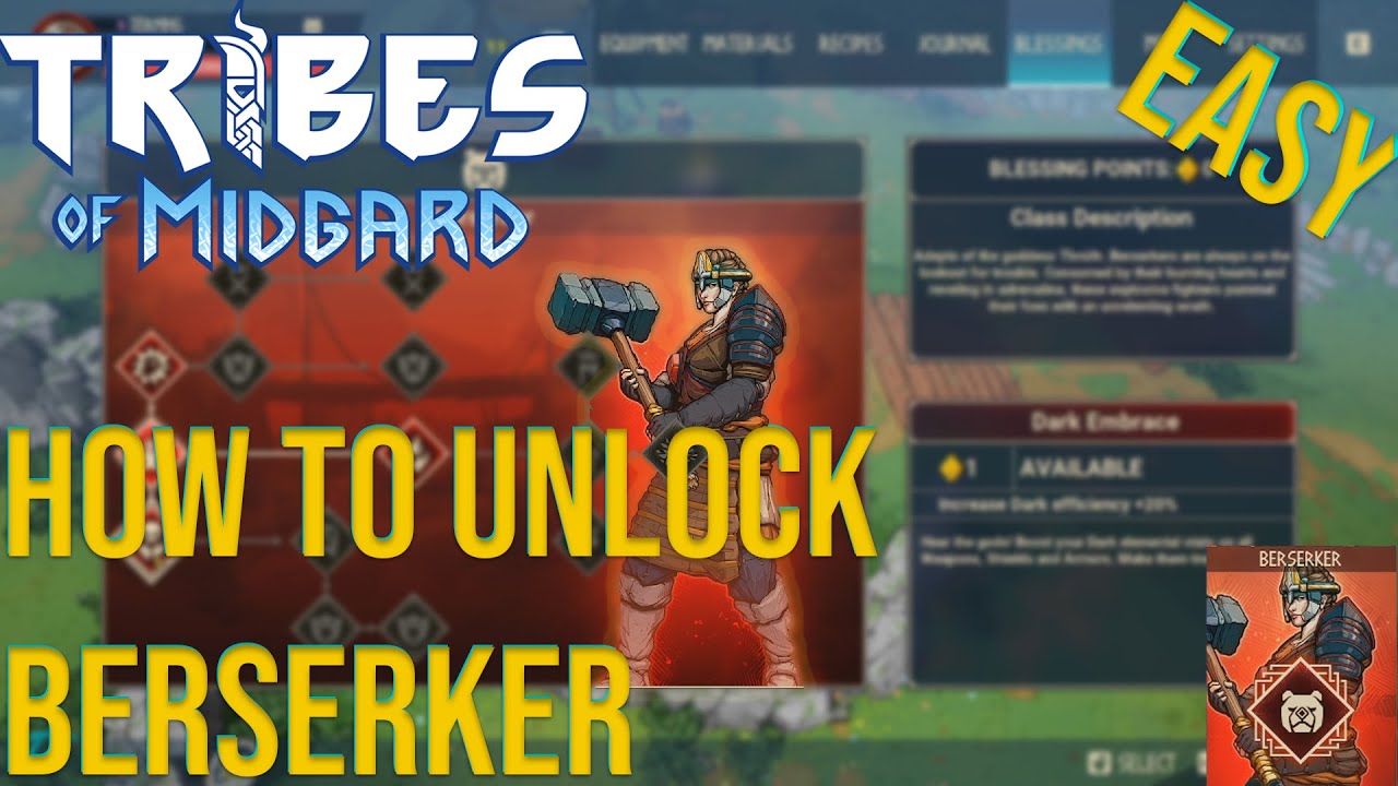 Tribes of Midgard Berserker: How to unlock Berserker class