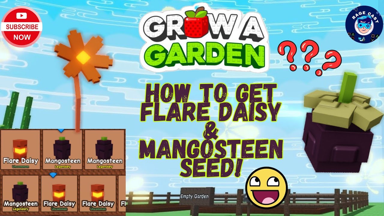 Roblox Grow a Garden | How To Get Flare Daisy And Mangosteen Seed