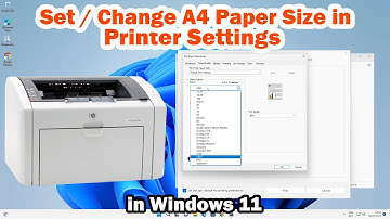 How to Set / Change A4 Paper Size in Printer Settings on Windows 11 PC or Laptop