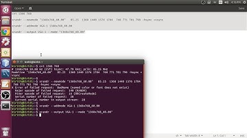 screen resolution for external monitor in ubuntu