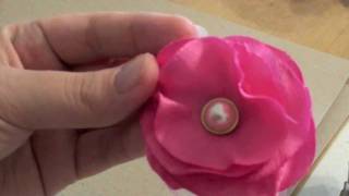 Satin and Tulle Lollipop Flower - My First Sizzix Handmade