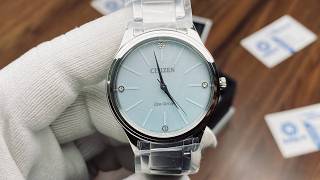 Xship.vn: Citizen Eco-Drive Ice Blue Dial Ladies' Watch EM1220-58Y