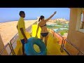 Waterslides at Akassia Aquapark in Egypt