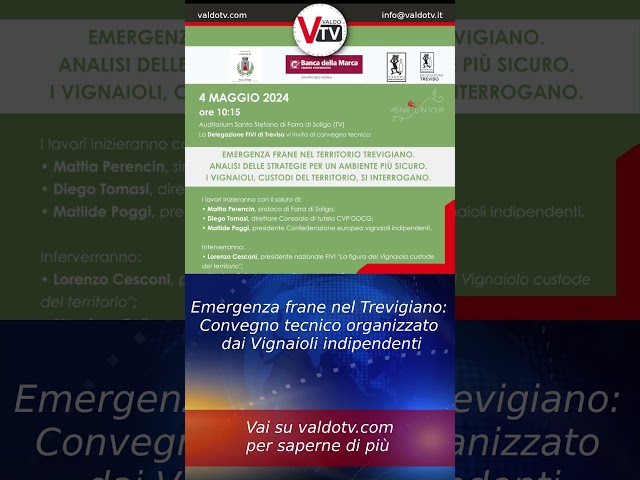 Frane nel Trevigiano: Convegno tecnico organizzato dai Vignaioli indipendenti@valdotv #valdotv