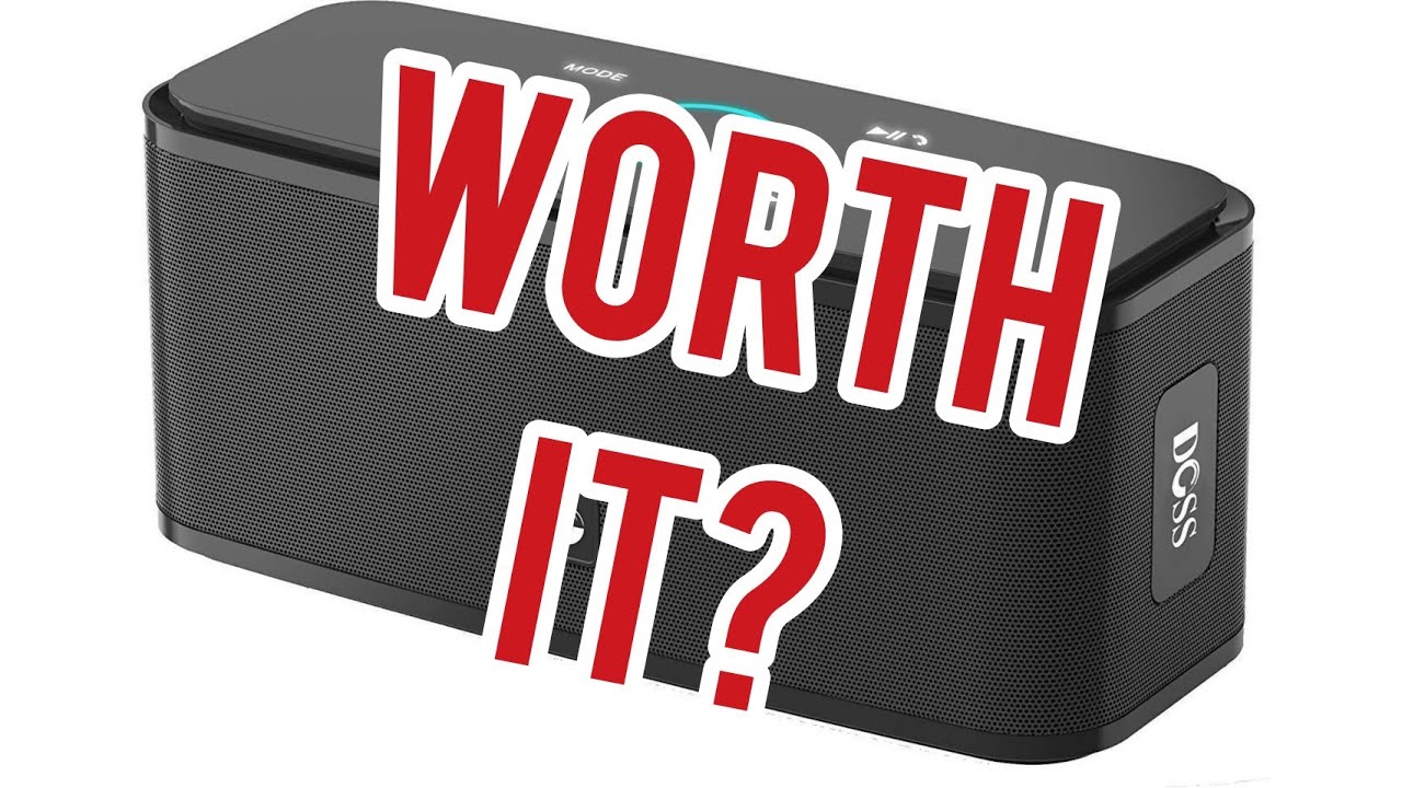 DOSS SoundBox Touch Wireless Bluetooth V4.0 Portable Speaker with HD Sound and Bass, 12H Playtime, B