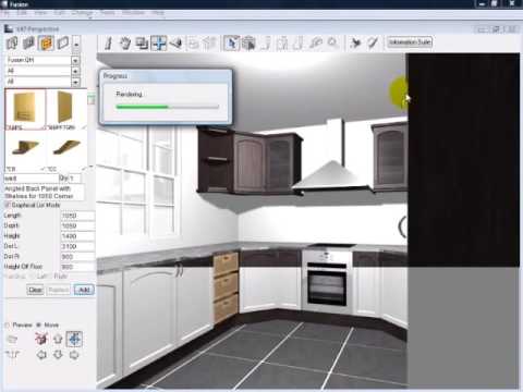 ten minute kitchen design in fusion - youtube