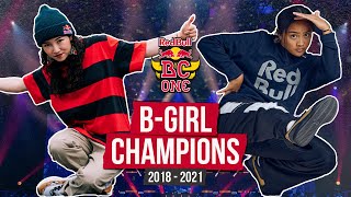 ALL Red Bull BC One B-GIRL WORLD CHAMPIONS | Hall of Fame | 2018-2021