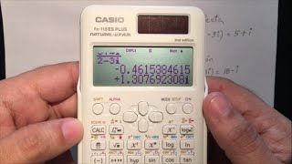 Operaciones con números complejos con Calculadora Casio