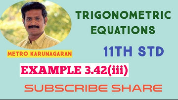 11th Std Maths Example 3.42(iii) Find the principal solution of cosecA= -2
